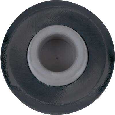 Tell Commercial Matte Black Concave Wall Door Stop