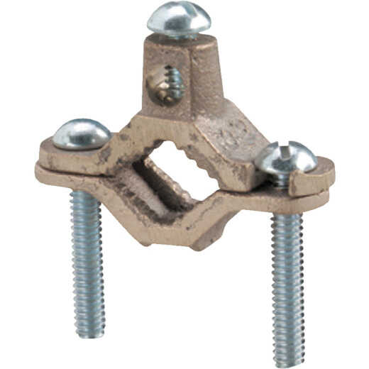 Steel City 1/2 In. to 1 In. #8 & #4 AWG Set Screw Ground Ground Clamp