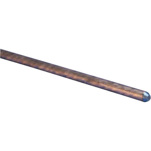 Erico 5/8 In. x 4 Ft. Steel Core Copper Bonded Ground Rod